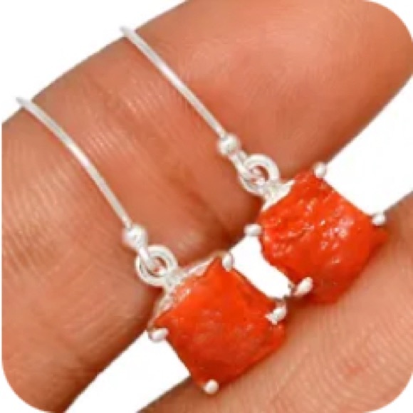 Genuine Mexican Opal sterling silver earrings - Picture 3 of 3